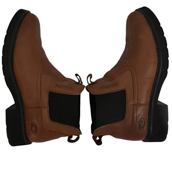 Roper Mens Brown Leather Lucas Ankle Boots US 10.5 Pull On Non Slip Comfort New - Picture 10 of 14